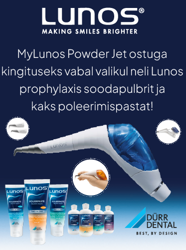 Ostes Magnum Dentalist MyLunos Powder Jet või Pro Set’i, saad kaasa ka praktilise kingituse: vabal valikul 4 Lunos prophylaxis soodapulbrit ja 2 poleerimispastat. 