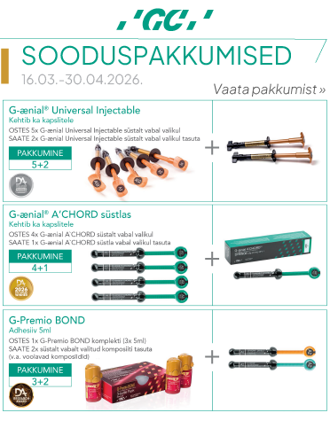 GC sooduspakkumised Magnum Dentalis, kehtivad aprilli lõpuni 2026
