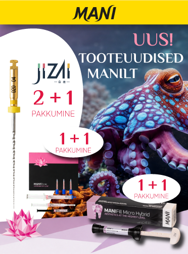 Mani uudistoodete tutvumispakkumine Magnum Dentalis: MANIFill komposiidid, MANIShine’i valgendussüsteem ja JIZAI masinviilid