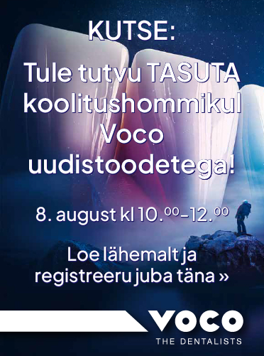 KUTSE: Tule tutvu Magnum Dentali TASUTA koolitushommikul Voco uudistoodetega!  8. august kl 10.00-12.00 Loe lähemalt ja registreeru juba täna »