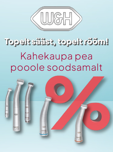 Kahekaupa ostes W&H nurkotsikud ja turbiinid pea poole soodsamalt!