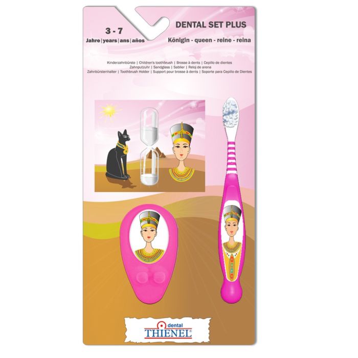 HAMBAHARI DENTAL SET JUNIOR 3-7 QUEEN ROOSA+ LIIVAKELL,KLEEPS