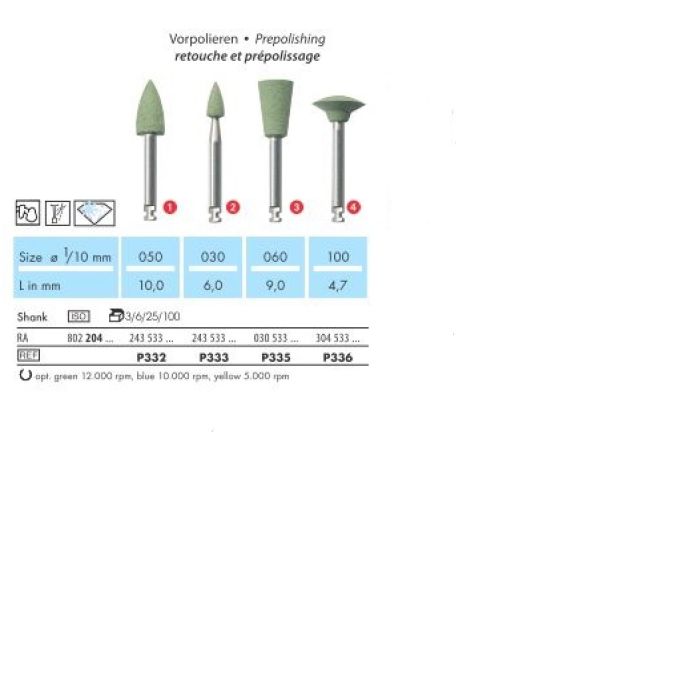 P332A RA (keraamika poleer roheline) 1TK