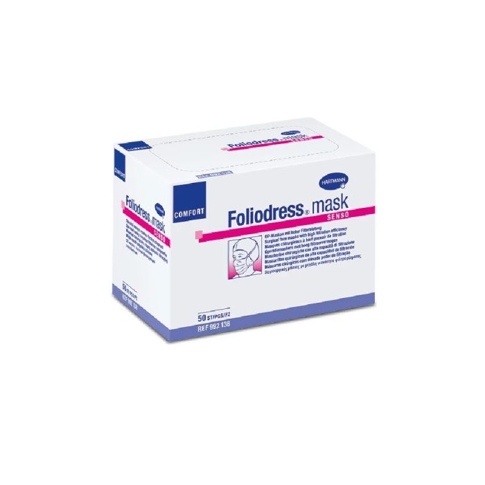 MASK HARTMANN FOLIODRESS SENSO SININE/PAEL 50TK 992535