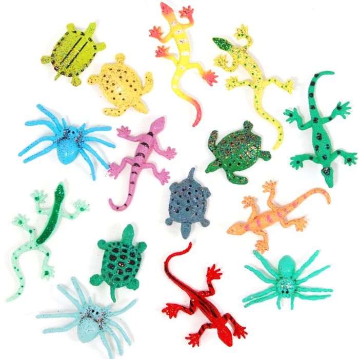 MÄNGUASJADE KOMPLEKT SÄDEL. SISALIKUD JA KILPKONNAD RYP-02 100TK