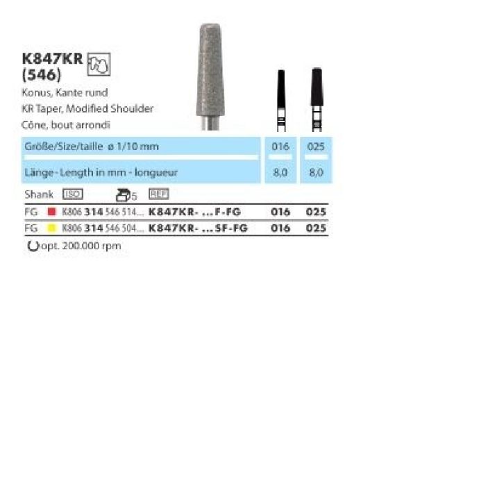 K847KR-016F-FG 1TK  Z-CUT
