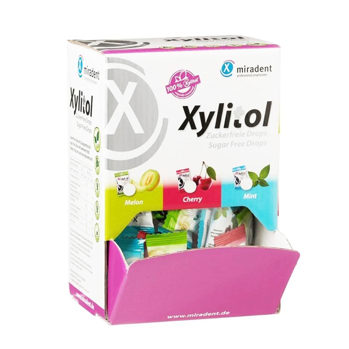 MIRADENT XYLITOL DROPS ASS 100TK 635183