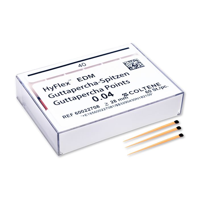 HYFLEX EDM GUTTA PERCHA POINTS .04 #40 60TK 60022708