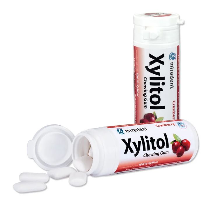 MIRADENT DENTAL CARE NÄRIMISKUMM XYLITOL JÕHVIKAS 30TK 630090