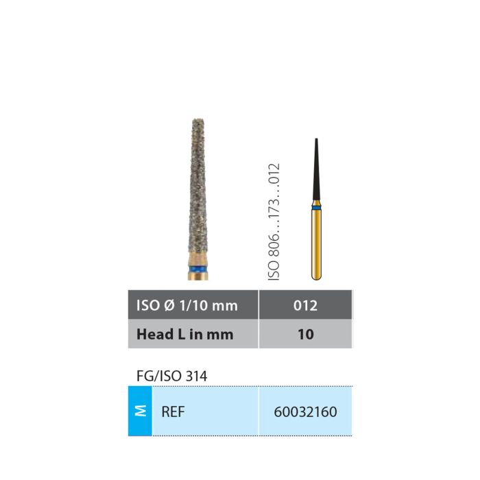 DIATECH DIAMONDS G848-314-012-10.0-M 5TK 60032160