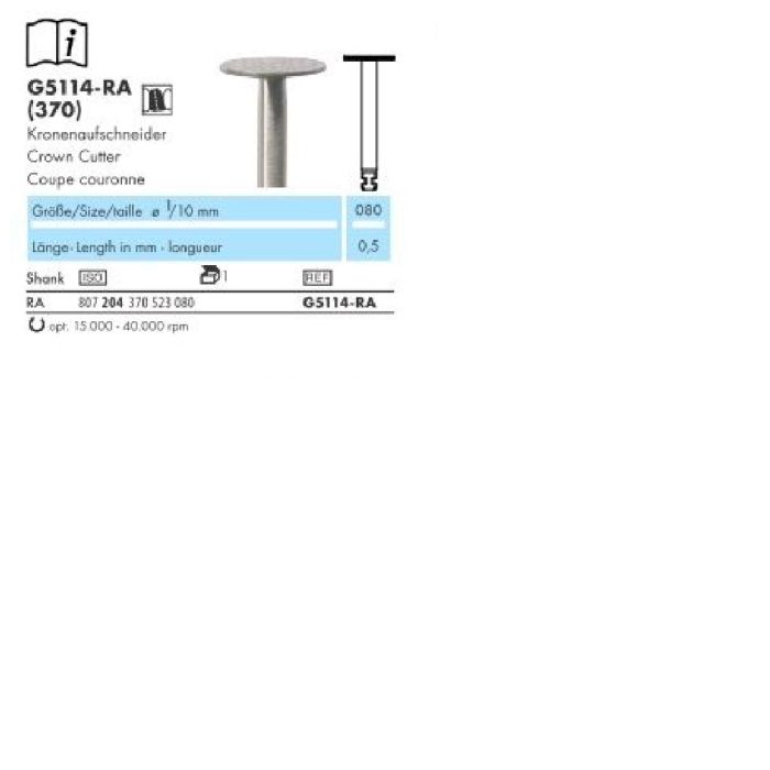 G5114-RA SINTERED DIAMONDS/KROONI LÕIKAMISEKS 1TK