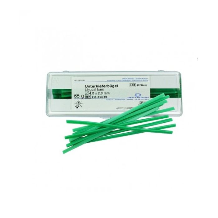 WAX PROFILES LINGUALBARS 4,0x2,0mm roheline 111-314-00