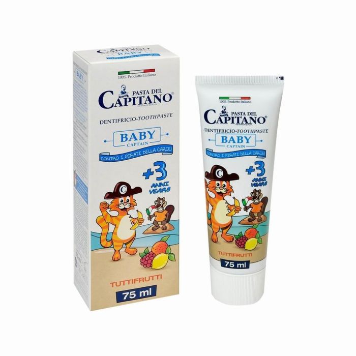 PASTA DEL CAPITANO BABY HA.GEEL TUTTI-FRUTTI (3-6A) 75ML (D)