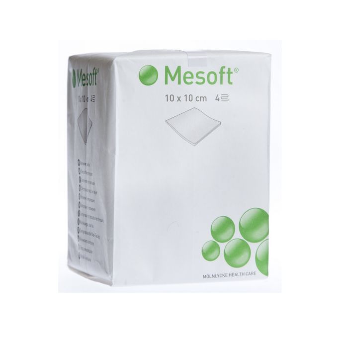 MESOFT TAMPOONID MITTESTER 10X10CM 100TK (D)4-KIHILISED LAPI