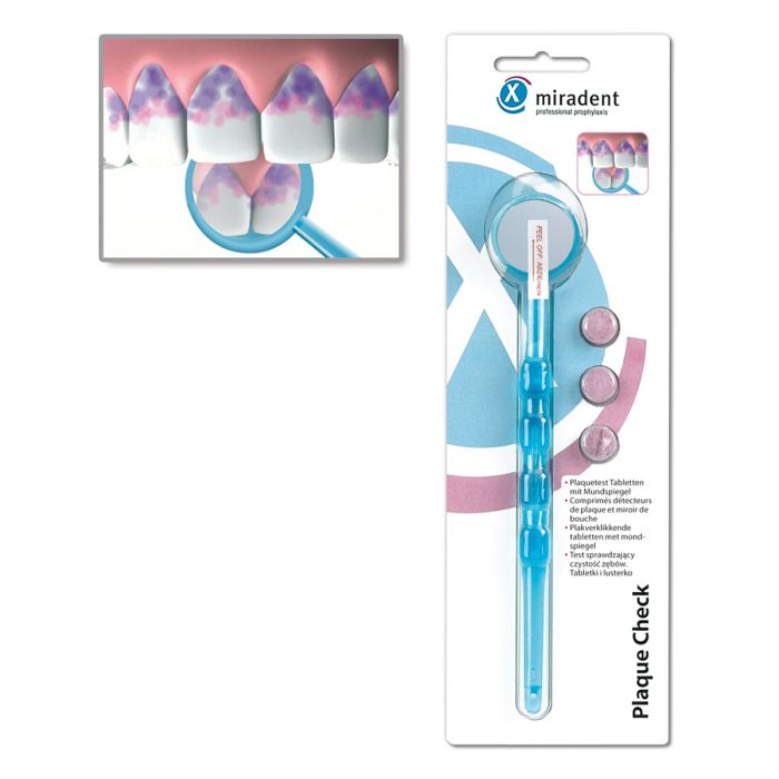 MIRADENT PLAQUE CHECK 3TBL+PEEGEL 630044