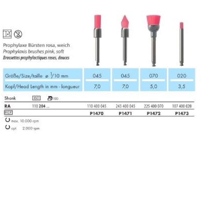 P1473 PROFÜLAKTILISED HARJAD ROOSA SOFT 1TK