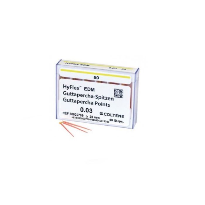HYFLEX EDM GUTTA PERCHA POINTS .03 #50 60TK 60022709