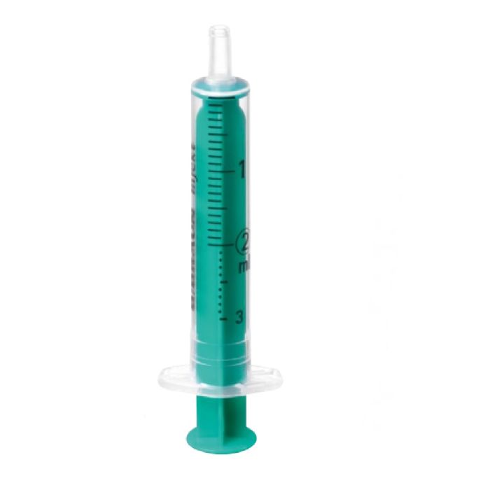SÜSTAL 2ML 2-OSALINE nõelaga 0.6X30MM/23G 100TK BRAUN (D)