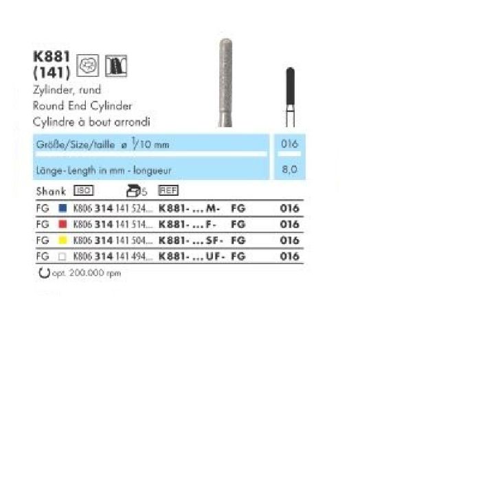 K881-016M-FG 1TK  Z-CUT