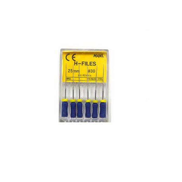 H-FILE 25MM NO.30 6TK (MANI) sinine