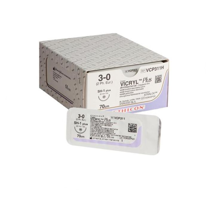 ÕMBLUSNIIT VICRYL+ 3/0  SH-1 70CM 36TK VCP311H