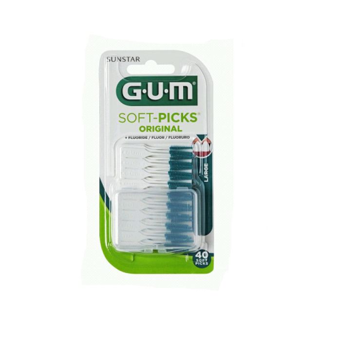 GUM SOFT-PICKS HAMBAVAHEHARI KUMMIST ORIG.40+20TK L