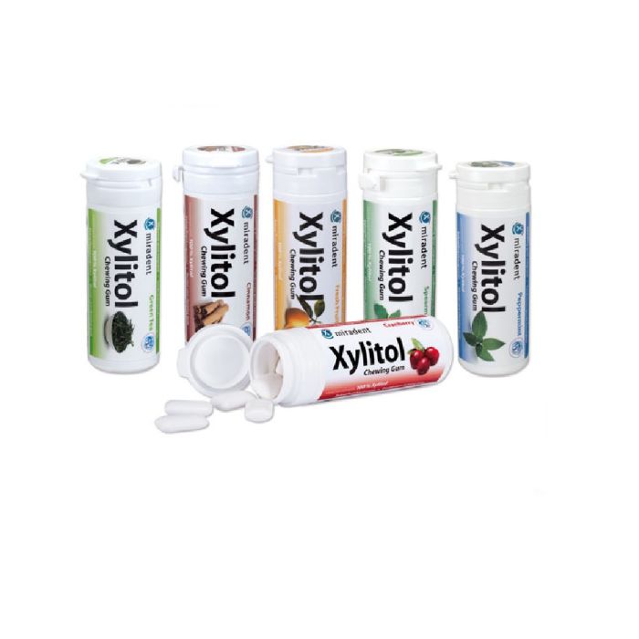 MIRADENT DENTAL CARE NÄRIMISKUMM XYLITOL FRESH FRUIT 30TK 630082