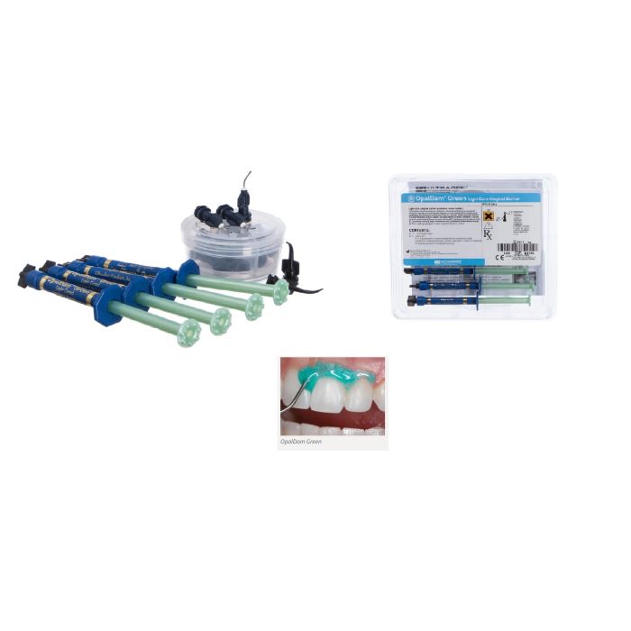 OPALDAM GREEN KIT 4X1,2ML +TIPSID 1824-U (vedel kofferdam)