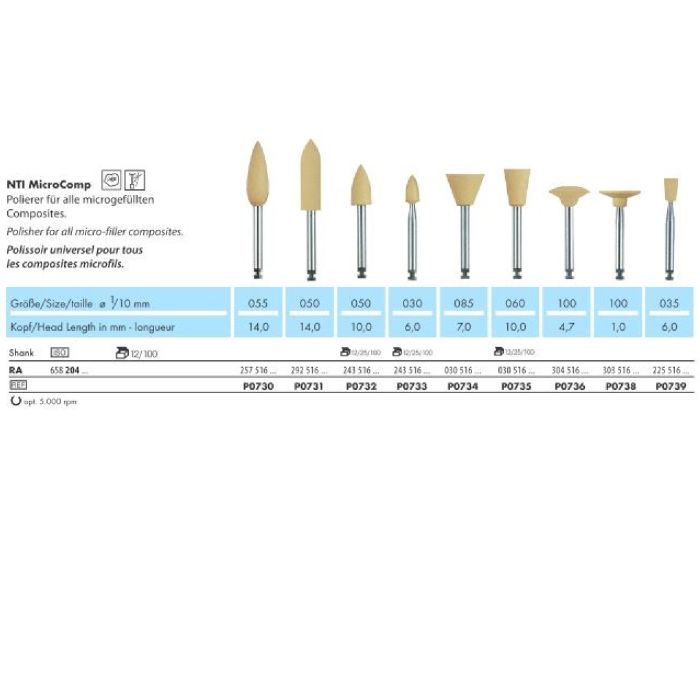 P0732D 12TK kollan suur leek /komposiidi poleer