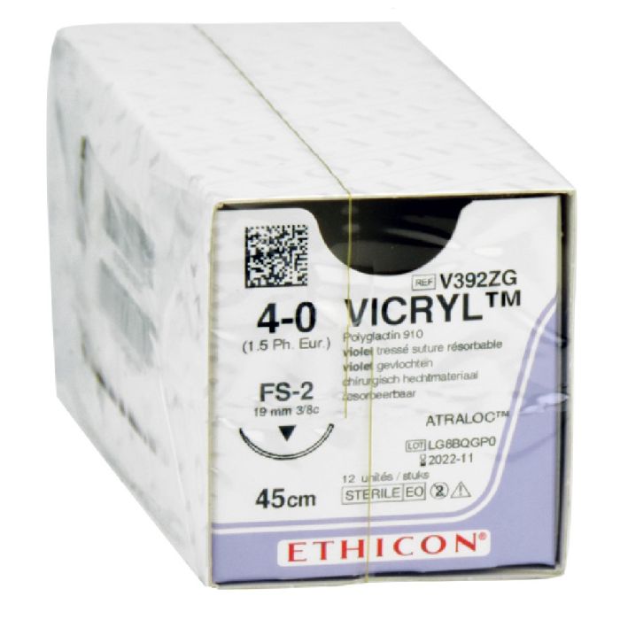 ÕMBLUSNIIT VICRYL 4/0 FS-2 45CM 12TK V392ZG
