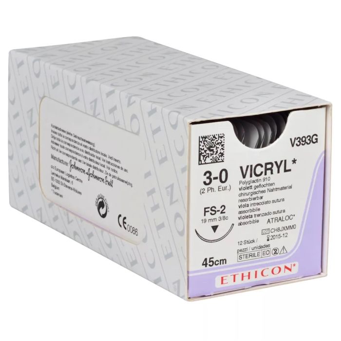 ÕMBLUSNIIT VICRYL 3/0 FS-2 45CM 12TK V393G