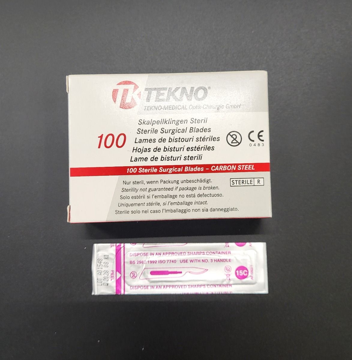 SKALPELLITERAD ASA 100TK 0351-15C/ 04451 VÄIKE ÜMAR