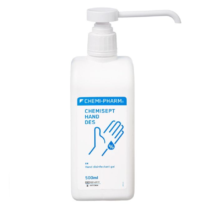 CHEMISEPT HAND DES 500ML (GEELJAS KÄTE KIIRDES) pumppudelis
