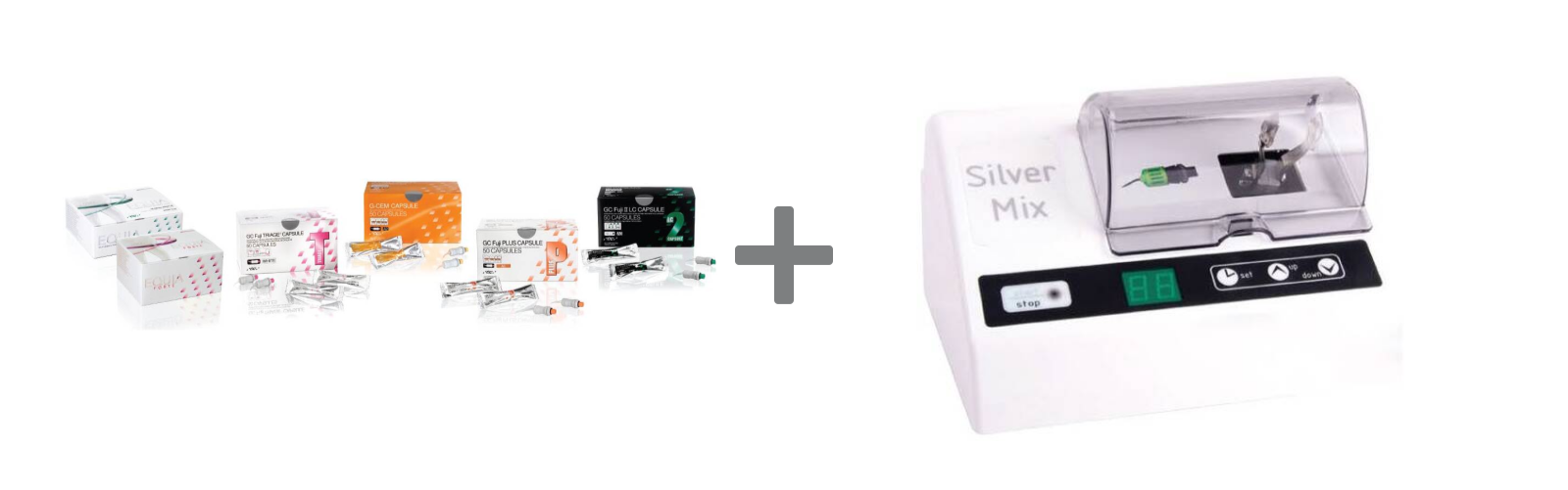 GC kapselmaterjalide ja Silver Mix kapslisegisti pakkumine