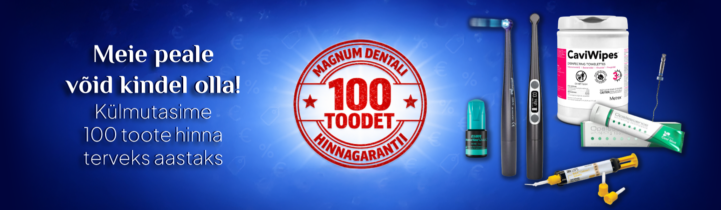 Magnum Dentali hinnagarantii 2026 - külmutasime saja toote hinnad