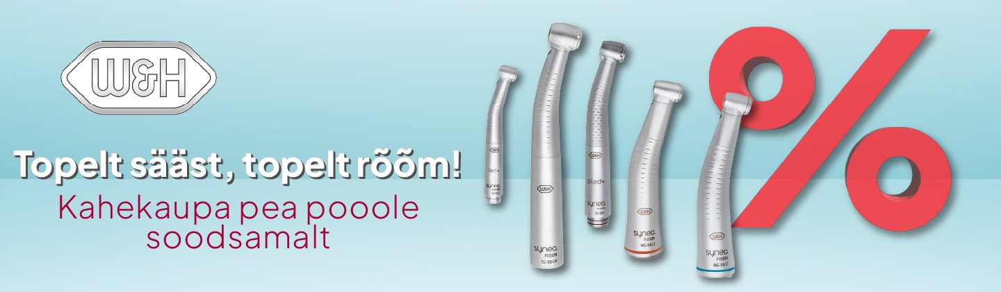 Kahekaupa ostes W&H nurkotsikud ja turbiinid pea poole soodsamalt!